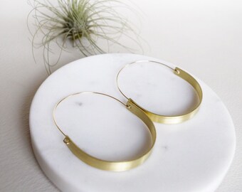 Mod Hoop, Modern Gold Hoop, Modern Gold Earring, Gold Hoop Earring, Modern Hoop Earrings, Minimalist Earrings, Minimal Earrings, Hoops