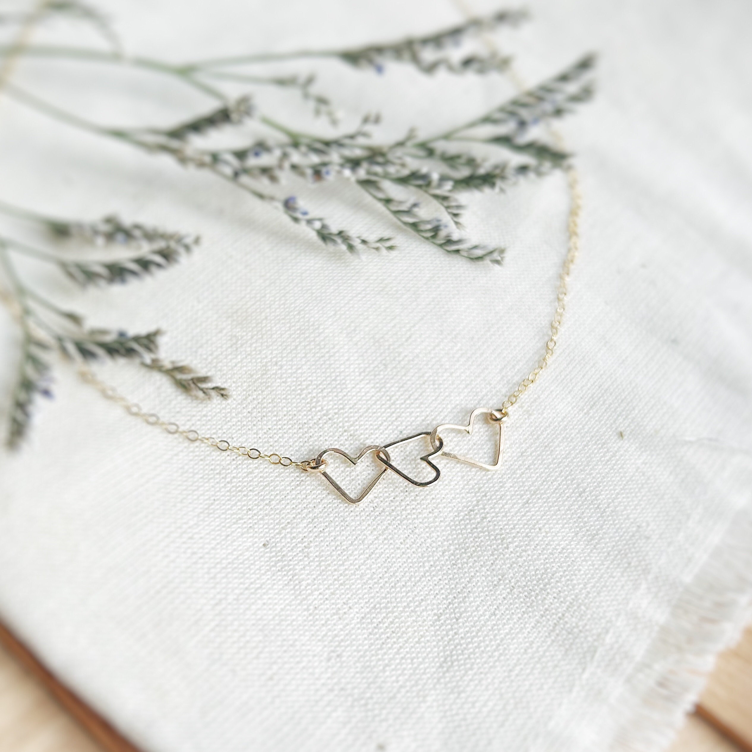 3 Heart Pendant - Etsy