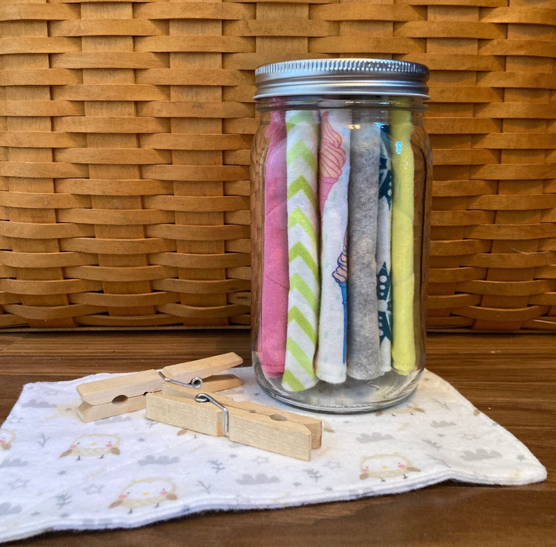 Reusable Dryer Sheets set of 6, Washable, Reusable, Flannel, 2 Ply, Sustainable, Ecofriendly