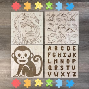 Puzzle:  16 piece fully interlocking wooden puzzle