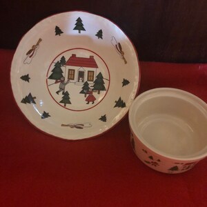 Vintage Christmas bowls-candy or nuts