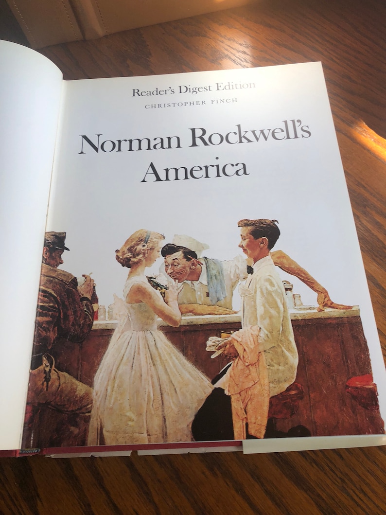Vintage Coffee Table Book NORMAN ROCKWELL Americareaders Etsy