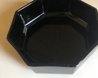 vintage  black Arcoroc bowls
