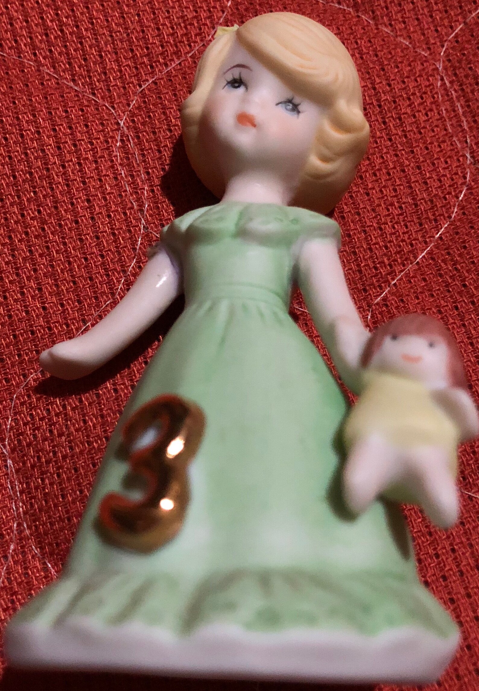 Vintage Enesco Birthday Girl Figurine Age 12 4 and 5 Etsy
