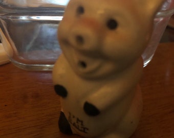 vintage pig salt shaker Japan   I'm salt