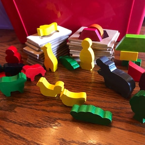Vintage Preschool  wood shapes
