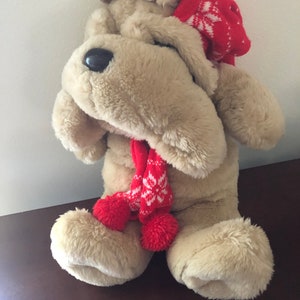 vintage plush dog