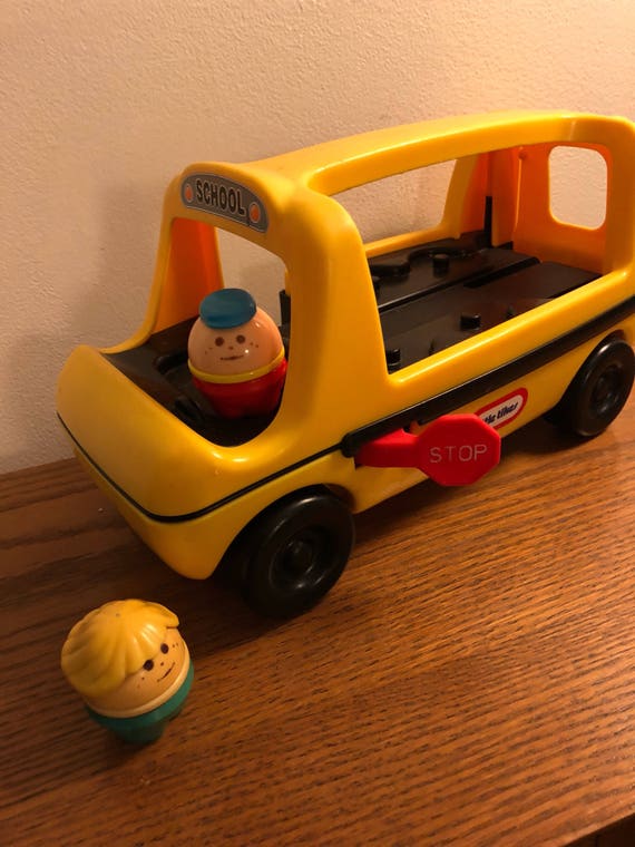 little tikes school bus ride on