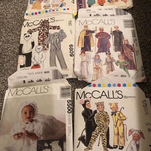 vintage sewing pattern lot for children