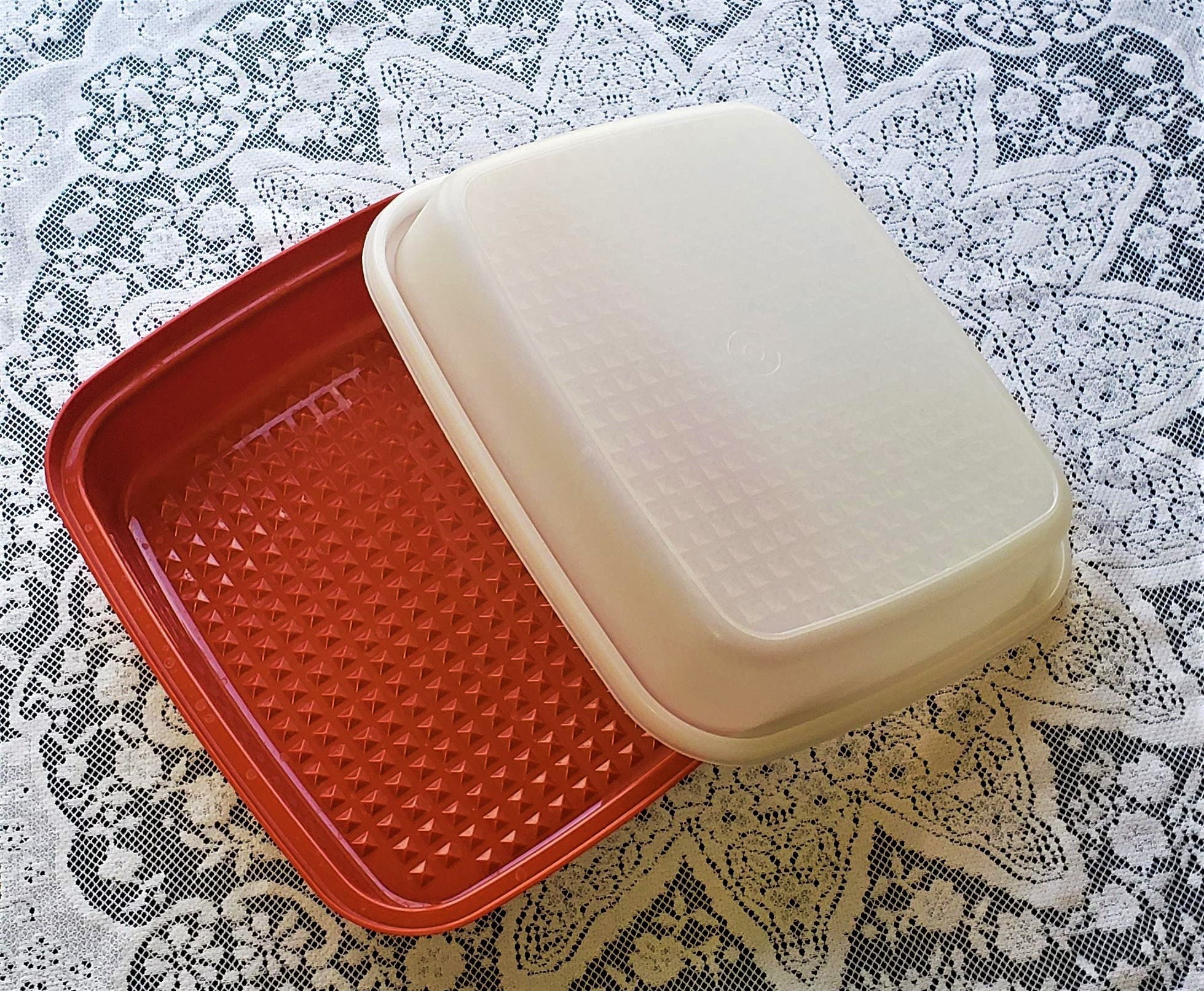 Vintage Tupperware Large Season Serve Meat Marinate Container