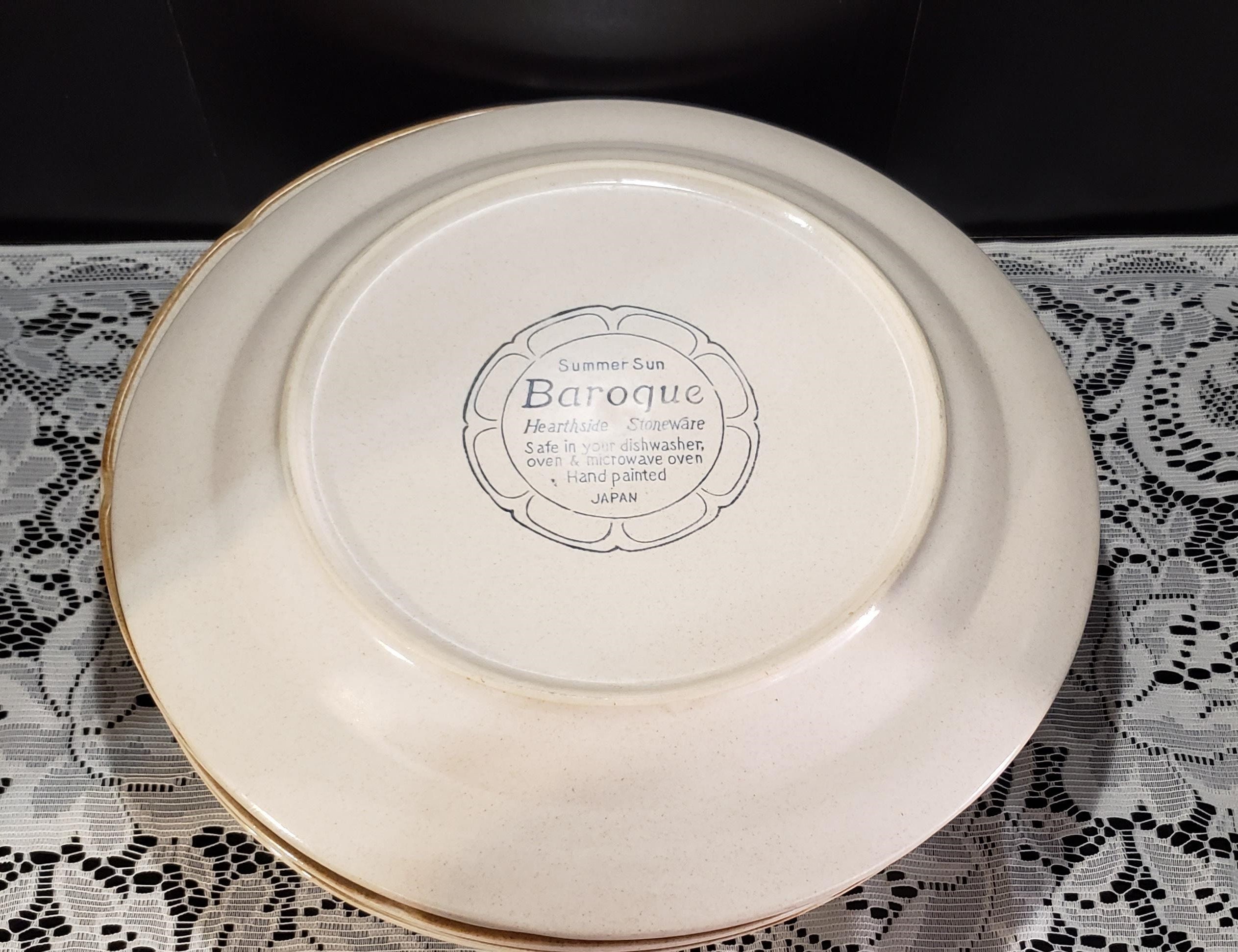 Vintage Summer Sun Baroque Hearthside Japan Stoneware Hand Etsy