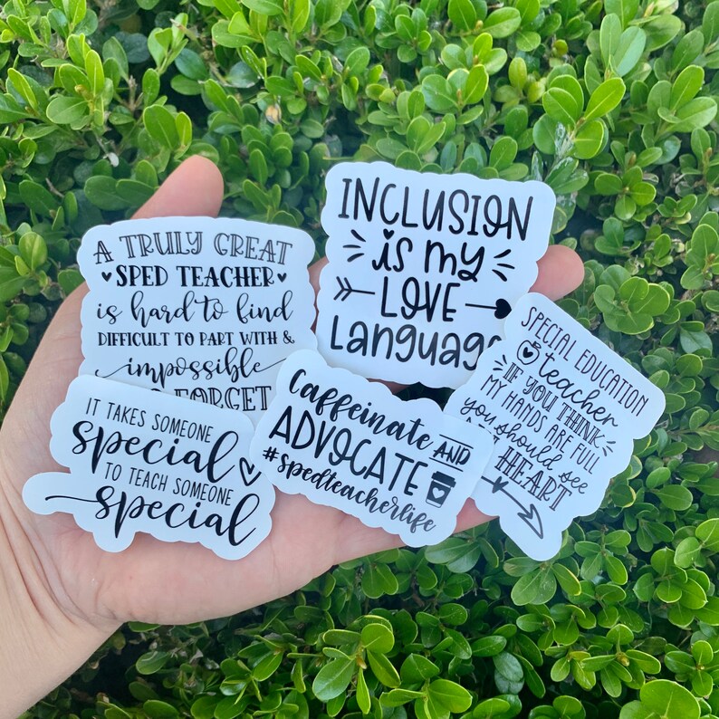 TEACHER Sticker Set Special Education Teacher Special Ed Etsy