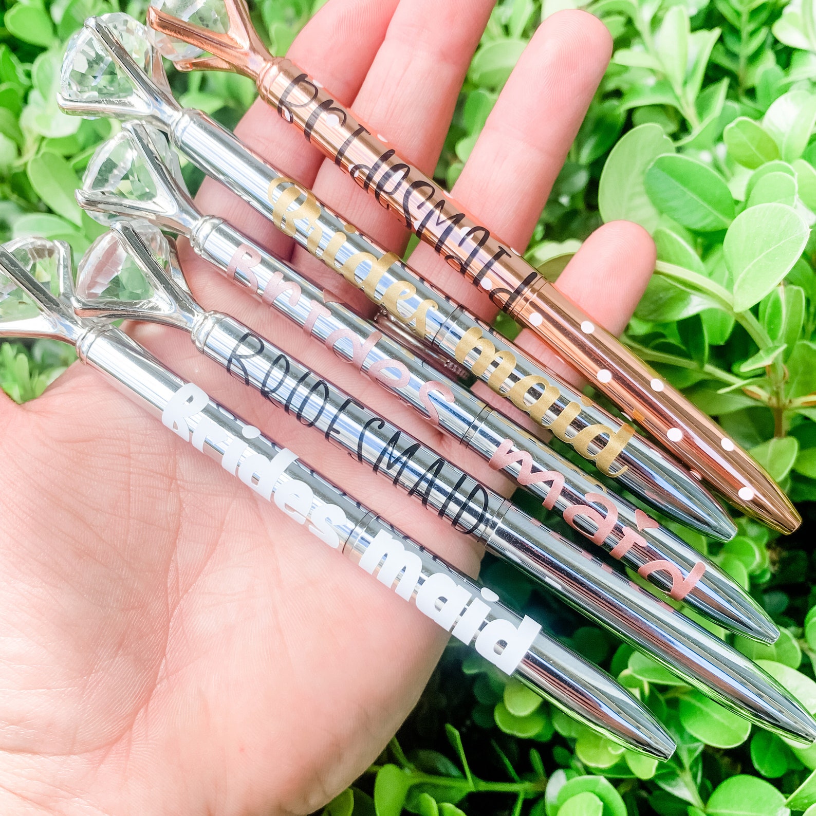 Personalized Diamond Pen Custom Bridesmaid Proposal Gift Etsy