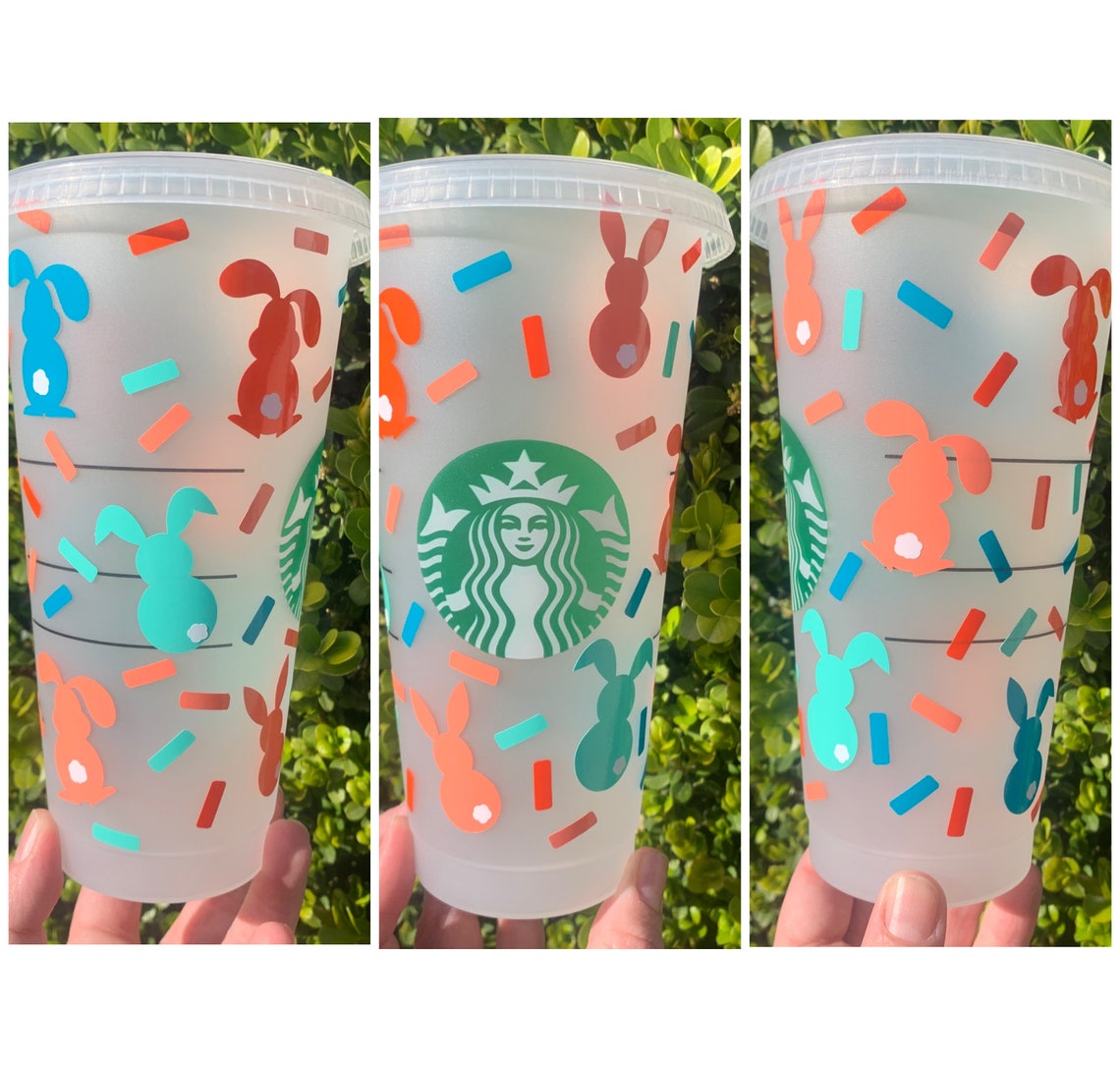 Easter Springtime Starbucks Cup Custom Iced Coffee Tumbler Etsy
