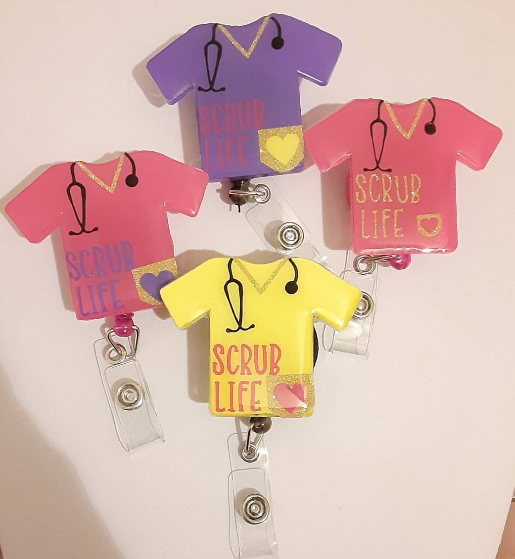 Nurse Scrub Badge Holder - Etsy