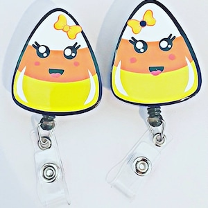 Halloween Candy Corn Cute retractable Badges reels