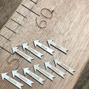 Self Adhesive Height Chart Arrows for Ruler Growth Charts. Milestone ...