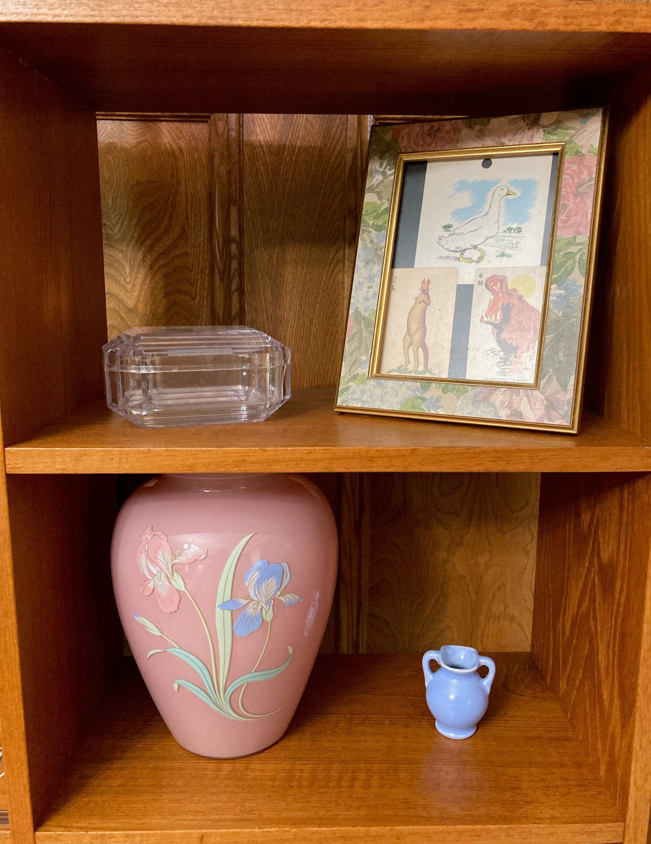 Vintage Dusting Powder Makeup Box Crystal Look Plastic Etsy
