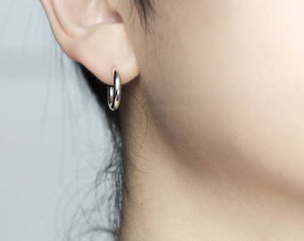Sterling Silver Small Hoop Earrings, Small Bold Hoop Earrings, Silver Ring Earrings, Thick Hoop Earrings, Tiny Hoop Earrings, Simple Hoops - Etsy Sterling Silver Small Hoop Earrings, Small Bold Hoop Earrings, Silver Ring Earrings, Thick Hoop Earrings, Tiny Hoop Earrings, Simple Hoops - Etsy