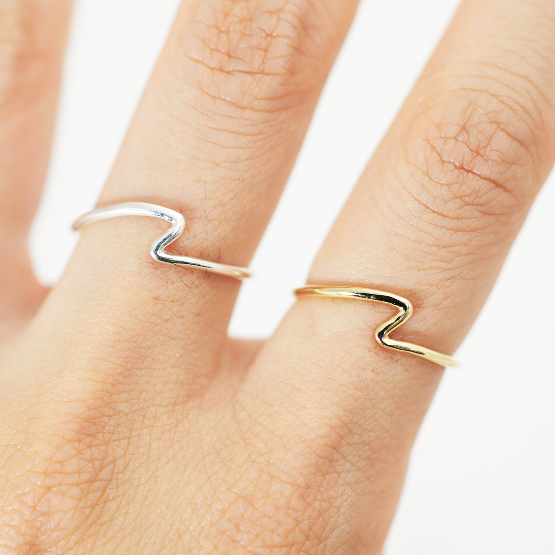 14K gold wave ring 18K gold wave ring gold wave rings wave Etsy