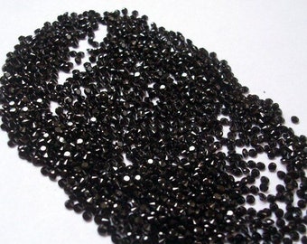 2mm Black Spinal Faceted Round diamond cut Gemstone, 2mm Black Spinel Round Faceted Gemstone, Black spinel faceted round Gemstone gemstone