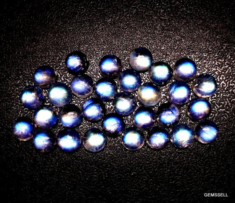 Rainbow Moonstone Round cabochon gemstone 100 pieces 4mm Rainbow Moonstone Cabochon Round Loose Gemstone moonstone Cabochon Round Gemstone