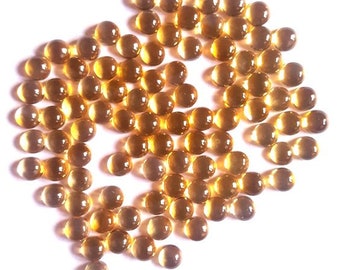 10 pieces 5mm Citrine Cabochon Round Gemstone, Citrine Round Cabochon Gemstone, AAA Quality Citrine Cabochon Round Loose Gemstone