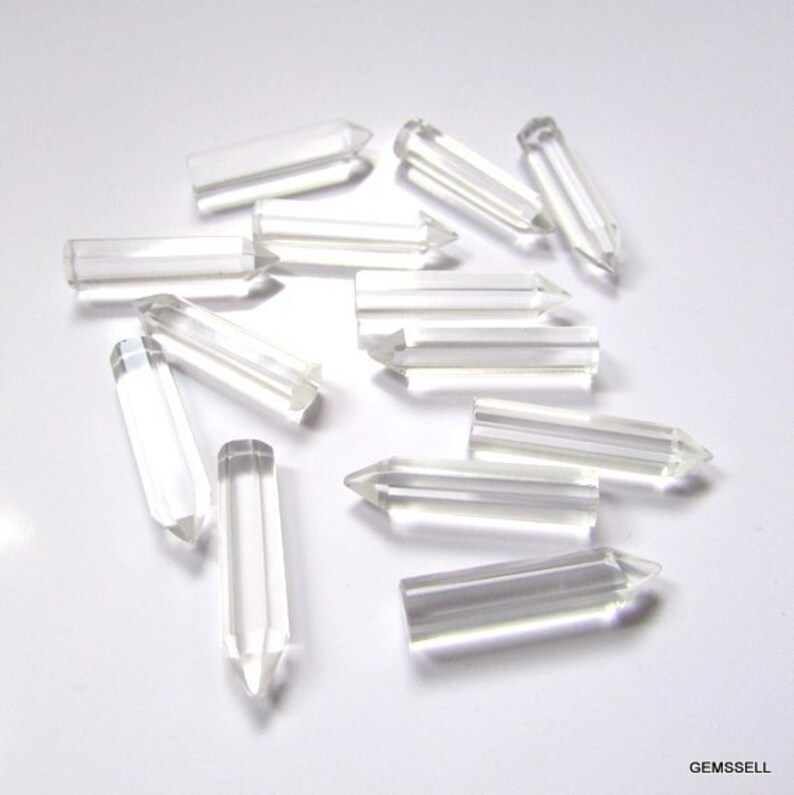 5x20mm CRYSTAL QUARTZ Pencil faceted AAA Quality gemstone Etsy