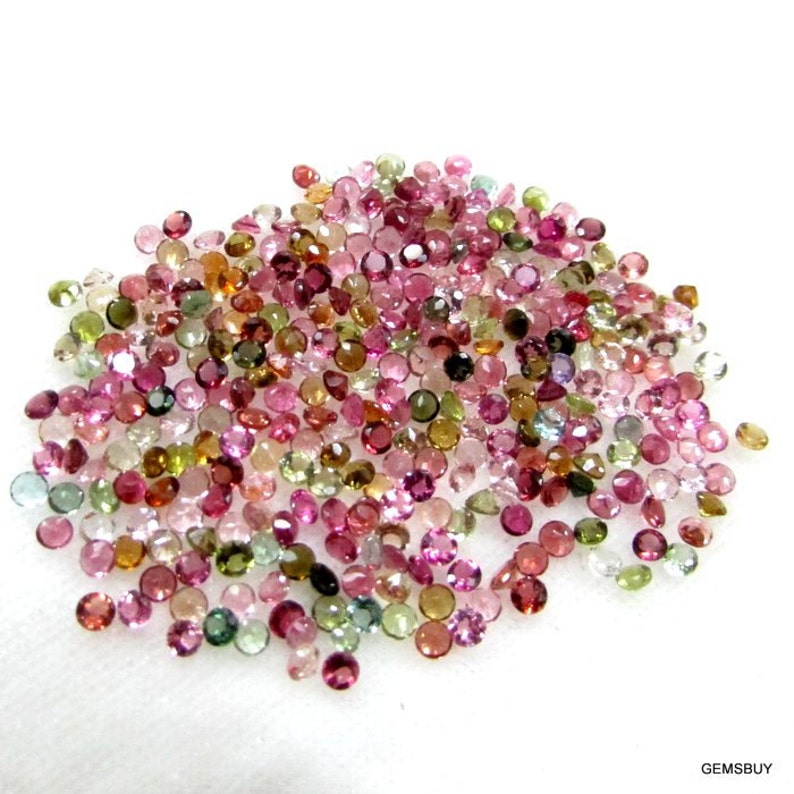 25 pieces 2.5mm Multi Tourmaline Faceted Round Gemstone, Multi Tourmaline Round Faceted Gemstone, Multi Tourmaline Faceted Round Gemstone
