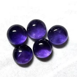 1 pieces 14mm Amethyst Cabochon Round Loose Gemstone, Purple Amethyst Round Cabochon AAA Quality gemstone, Amethyst Cabochon Round Gemstone