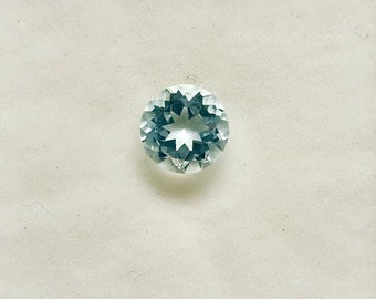 1 pièce 6mm Aquamarine Faceted Round AAA Quality gemstone, Aquamarine Round Faceted Loose Gemstone, Aquamarine Faceted Loose Gemstone