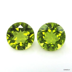 5 pieces 5mm Peridot Faceted Round Loose Gemstone, Peridot Round Faceted Loose Gemstone, Peridot Faceted Loose Gemstone