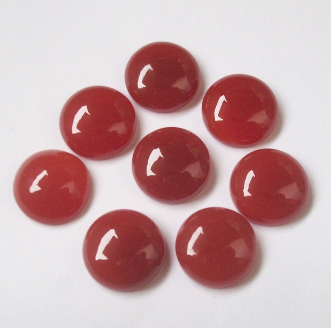 Buy AAA Red Onyx Cabochon: 15mm Round Loose Gemstone Online in India - Etsy