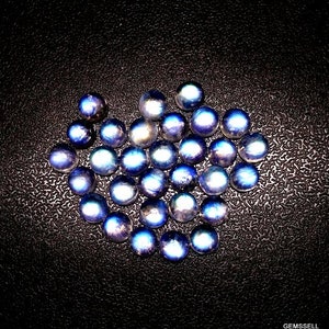 25 pieces 2mm Rainbow Moonstone Cabochon Round Gemstone, Rainbow Moonstone Round cabochon AAA Quality gemstone, Moonstone Cabochon Round