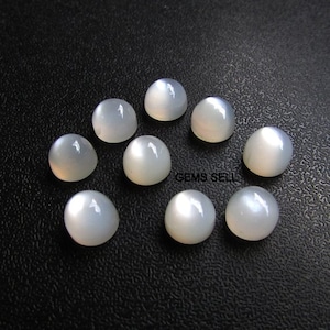 1 pcs 8mm White Moonstone Bullet Shape Cabochon Gemstone, Moonstone Bullet Cabochon Loose Gemstone, White Moonstone Cabochon Bullet Gemstone