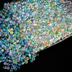 25 Pieces 3mm Ethiopian Opal Cabochon Round Gemstone, Ethiopian Opal Round Cabochon Loose Gemstone, Ethiopian Opal Cabochon Round Gemstone