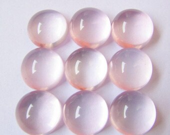 AAA Rose Quartz Cabochon Gemstone - 15mm Round