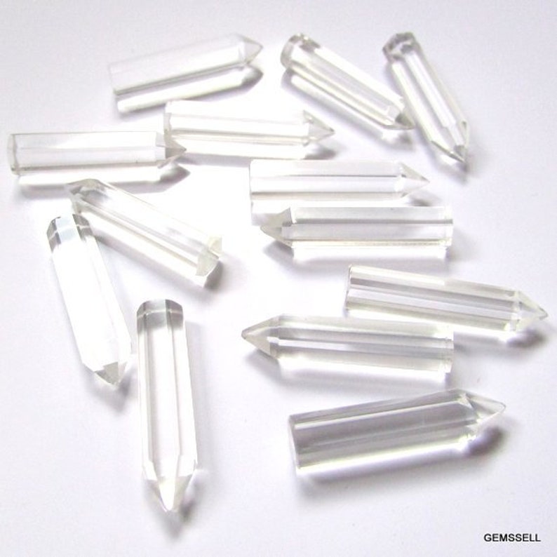 5x20mm CRYSTAL QUARTZ Pencil Faceted AAA Quality Gemstone Etsy