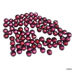 10 pieces 3mm Rhodolite Garnet Rosecut cabochon round Gemstone, Pink Rhodolite Garnet Round RoseCut Cabochon Gemstone