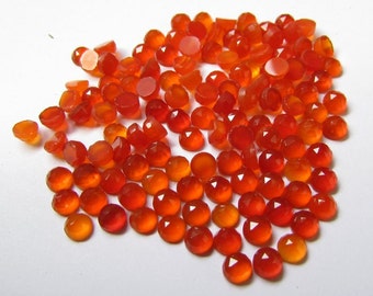 10 pieces 4mm Carnelian Rosecut Round Cabochon Faceted Loose gemstone, CARNELIAN Round Rosecut Cabochon faceted AAA Quality Loose gemstone