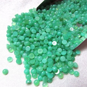 10 pieces 3mm CHRYSOPRASE Cabochon Round Loose Gemstone, CHRYSOPRASE Round Cabochon AAA Quality Gemstone.....