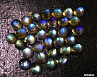 5 piece 8mm Labradorite Rosecut Round Gemstone, Labradorite Round Rosecut Gemstone, Labradorite Rosecut Round Loose Gemstone