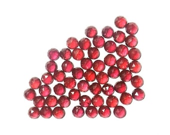 5 AAA Rubin Rosecut Edelsteine: 3 mm runde Cabochons