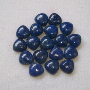AAA Lapis Lazuli Cabochon: 10mm Trillion Gemstone