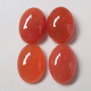 1 pieces 10x14mm Or 12x16mm Carnelian Cabochon Oval Gemstone, Natural orange Carnelian Oval Cabochon AAA Quality gemstone