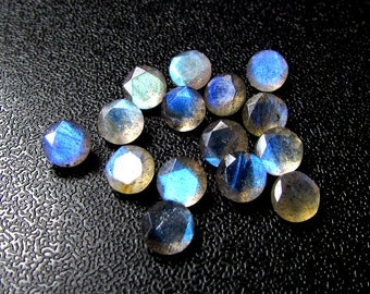10 pieces 6mm Labradorite Faceted Round Loose Gemstone, Labradorite Round Faceted Loose Gemstone, Labradorite faceted round Gemstone
