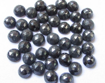 6 mm hematiet roosgeslepen edelsteen: AAA-kwaliteit, 10 stuks