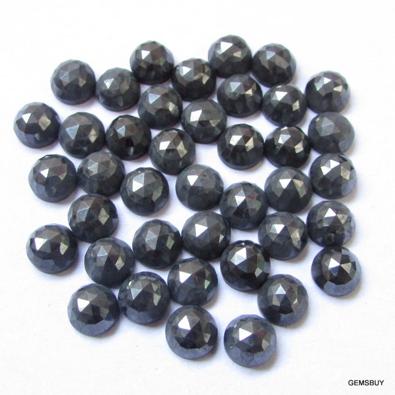 10 pieces 6mm Hematite Rose cut Round Gemstone, Hematite Round rosecut AAA Quality gemstone, Hematite Rosecut Round Loose Gemstone
