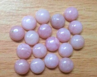 Pink Opal Cabochon: 10mm Round Loose Gemstone