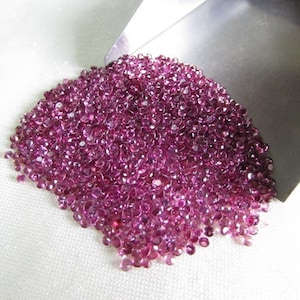 25 pieces 2mm PINK RHODOLITE Garnet Faceted round Gemstone, Pink Rhodolite Garnet Round Faceted Gemstone, pink garnet faceted round Gemstone